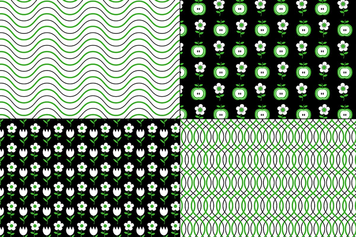 Green Apples & Plaid Patterns preview 3