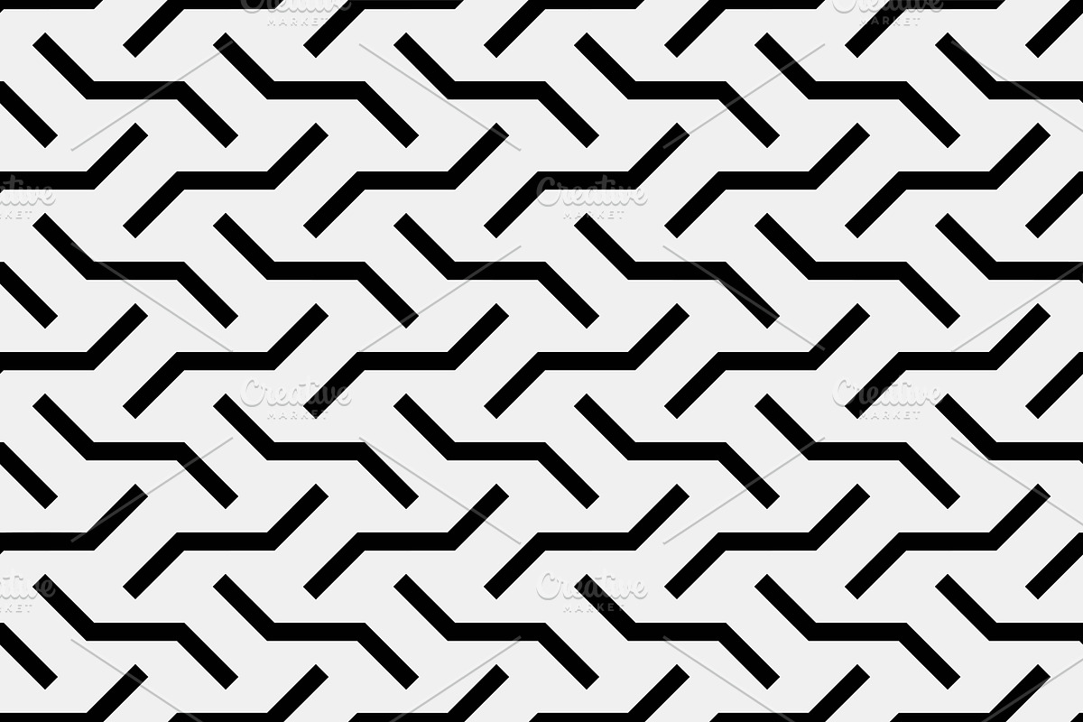 Seamless zigzag pattern vector, a Pattern Graphic by Neopat (Photo 4 of 9)