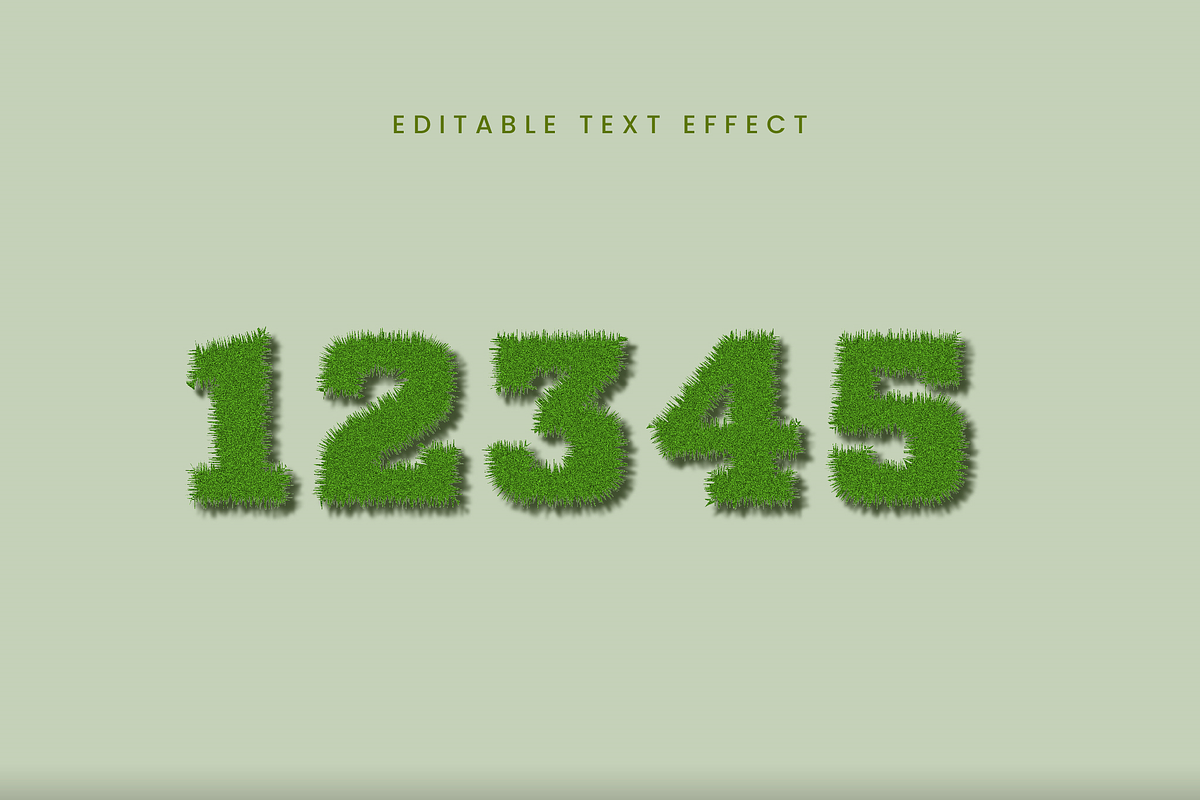 Grass Blade 3D Nature Text Effect preview 2