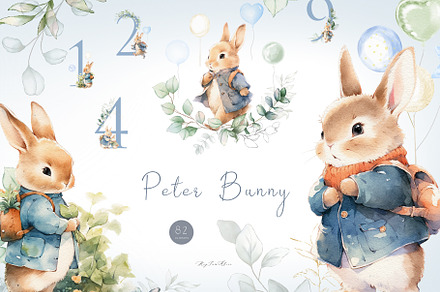 Peter Bunny, an Animal Illustration by heyiamalice