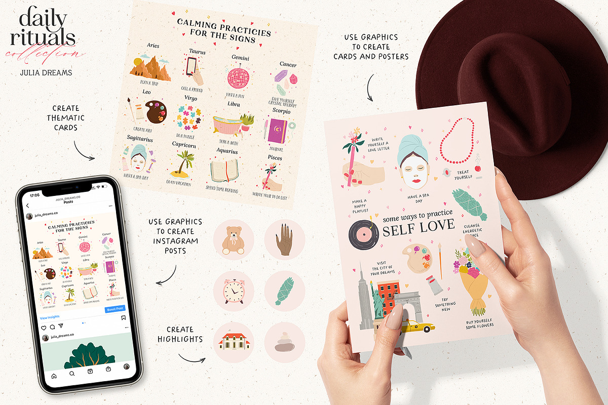 Daily Rituals Collection, an Animal Illustration by Julia Dreams (Photo 3 of 9)