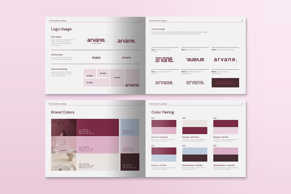 Fashion Brand Guidelines Template, a Brochure Template by BrandPacks (Photo 4 of 7)