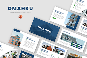 Omahku - Real Estate PowerPoint, a Presentation Template by Biwarastudio