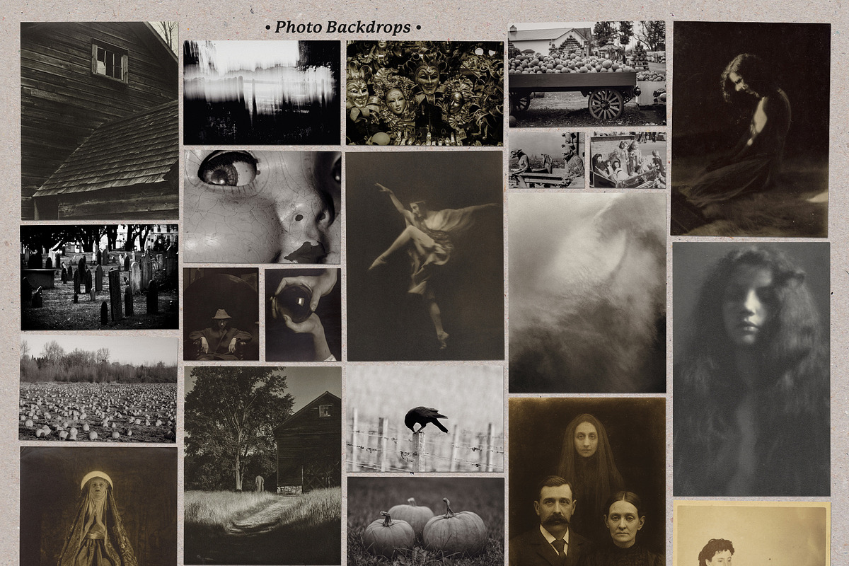 The Eerie Reverie Collage Pack, an Object Graphic by Dina Mae (Photo 12 of 13)