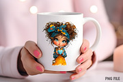 Valentine Tea Girl Clipart PNG, an Illustration by Craft Nest (Thumbnail 7 of 10)