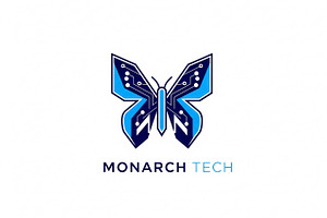 Monarch Tech Butterfly, a Branding & Logo Template by Logocreative