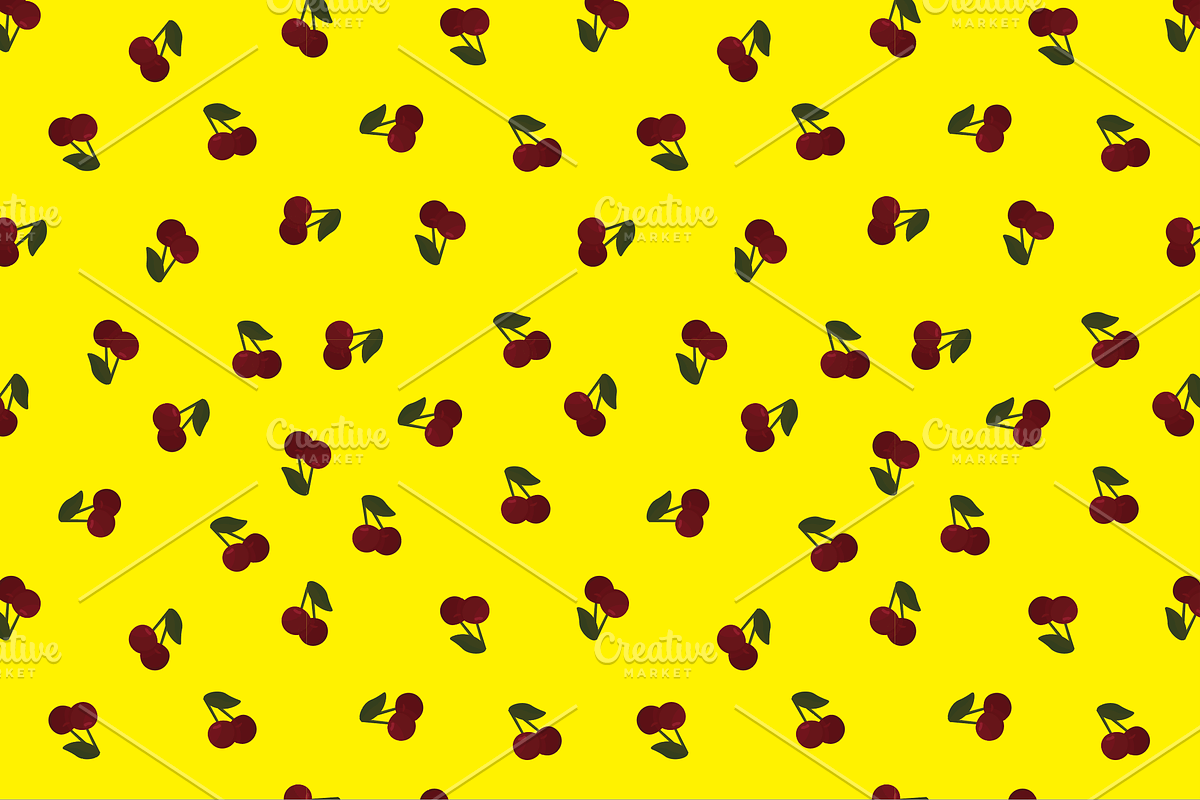 9 Seamless cherry pattern swatches, a Pattern Graphic by Salty Lunch (Photo 10 of 10)