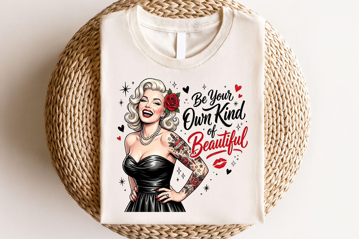 Be Your Own Kind of Beautiful Pinup, a Seasonal Illustration by CraftArtStudio (Photo 4 of 4)