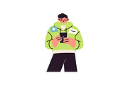 People using smartphones set, a Person Illustration by PaperTrident (Thumbnail 6 of 11)