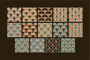 Retro Floral Seamless Patterns V2, a Pattern Graphic by Firowerk (Thumbnail 5 of 5)