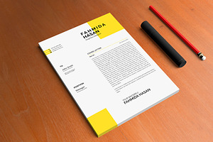 Cover Letter Photoshop Template