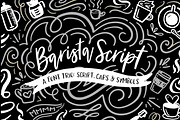 Barista Script, a Script Font by jennyhighsmith (Thumbnail 1 of 6)
