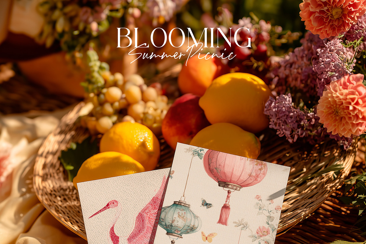 Blooming Picnic | Stationery Mockups, a Product Mockup by SCHÉRI (Photo 10 of 15)