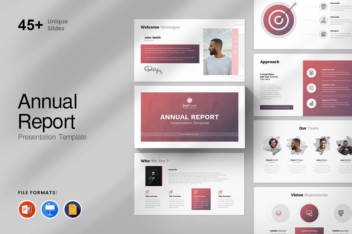 Annual Report Presentation Template, a Presentation Template by GenerousArt (Photo 1 of 8)