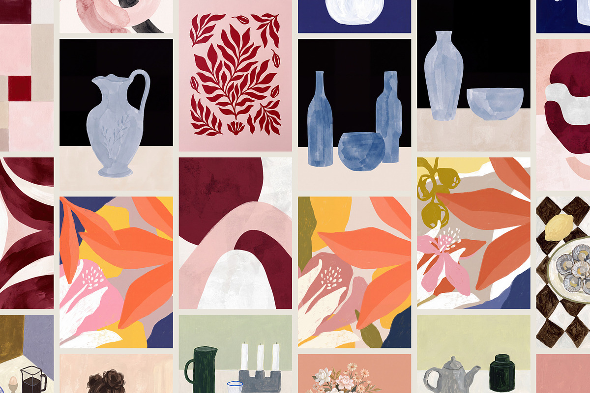 CONTEMPORARY ART PRINTS - 140 Bundle, a Background Graphic by Tomasz Ganclerz (Photo 12 of 12)
