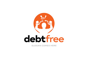 Debt Free Vector Logo Design