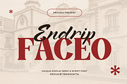 Endrip Faceo - Font Duo Typeface, a Serif Font by MaikoHatta (Thumbnail 1 of 8)