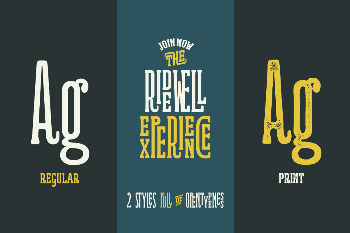 Ridewell Typeface preview 5