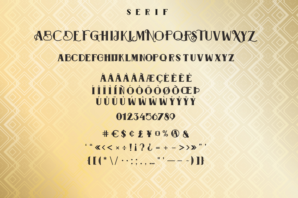 GISBERT font + vector background preview 4