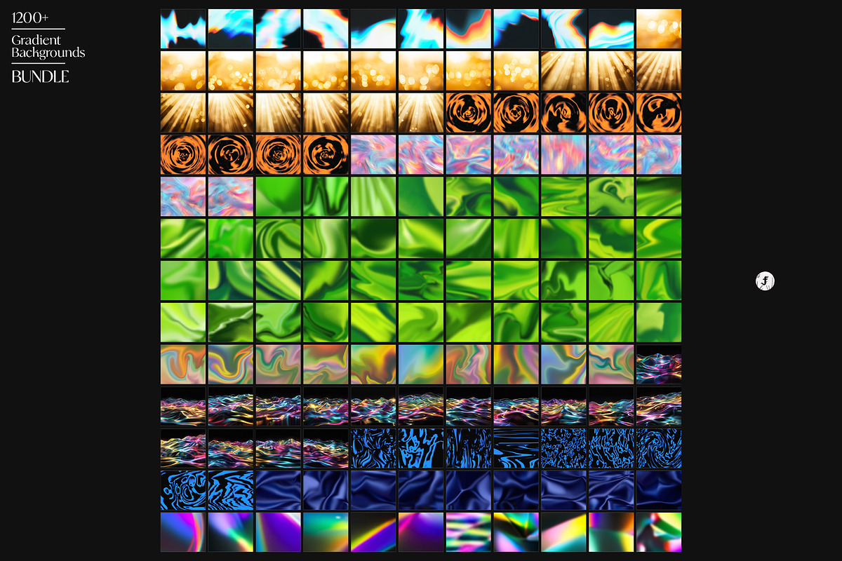 1200+ Gradient Backgrounds Bundle, a Background Graphic by Freezerondigital (Photo 12 of 27)