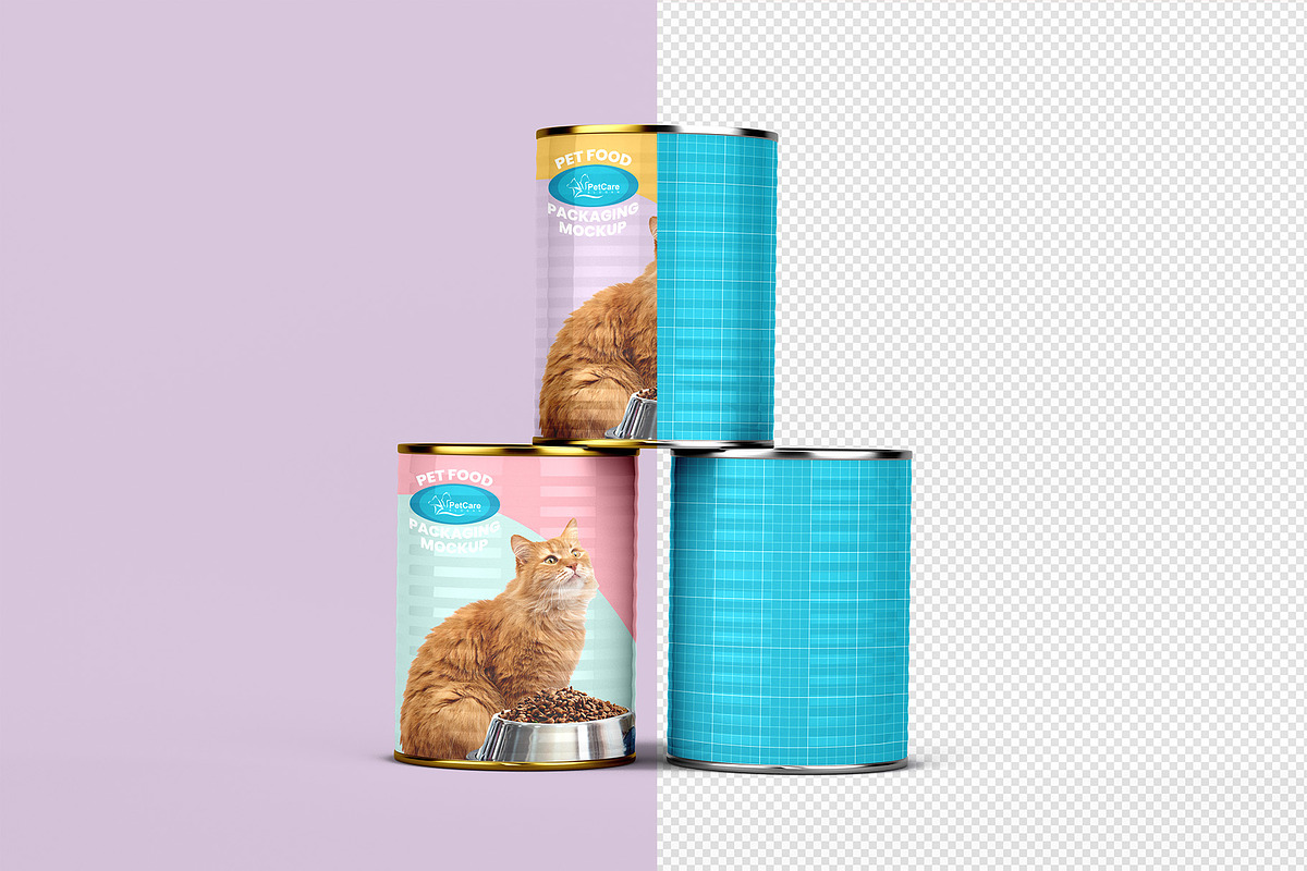Pet Food Packaging Mockup - 8 views, a Packaging Mockup by Illusiongraphic