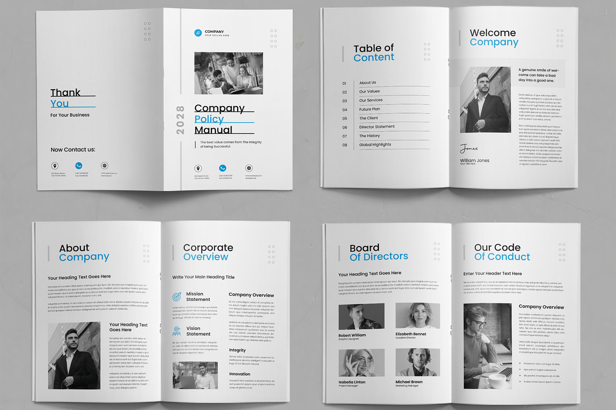 Company Policy Brochure, a Brochure Template by ContestDesign (Photo 2 of 3)