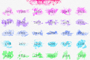Watercolor Photoshop&Vector brushes preview 2