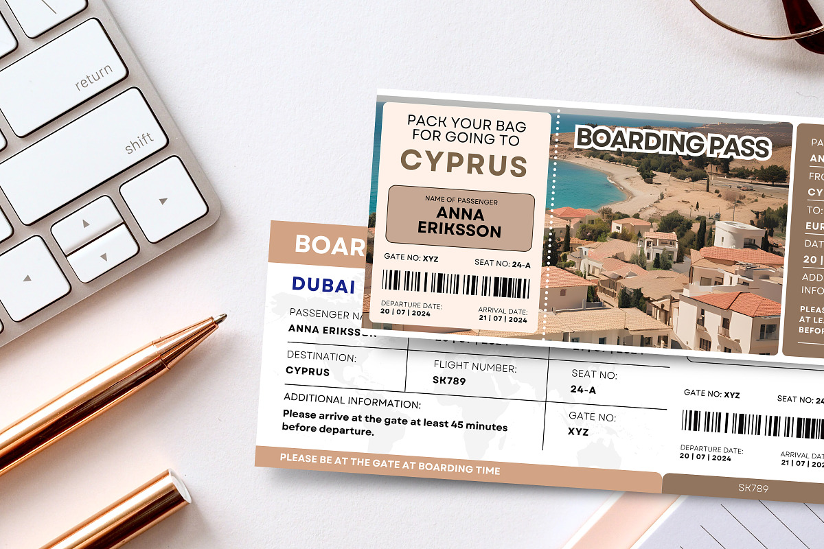 Cyprus Trip Surprise Gift Ticket, a Templates & Theme by Snapybiz (Photo 2 of 10)