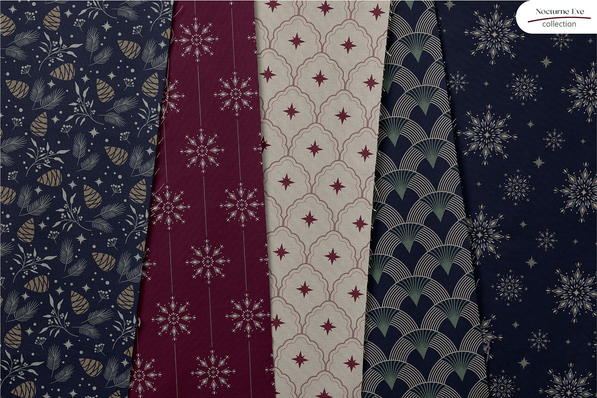 Nocturne Eve - Seamless Patterns, a Wallpaper Graphic by InaCorart (Photo 3 of 9)
