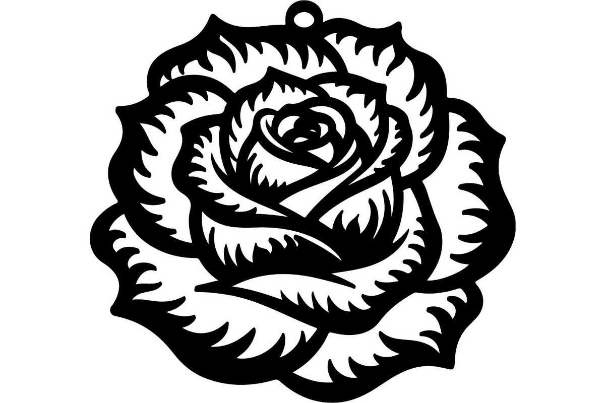 Flaming Rose Floral Ornament Vector, a Decorative Illustration by Designer_Momina (Photo 15 of 21)