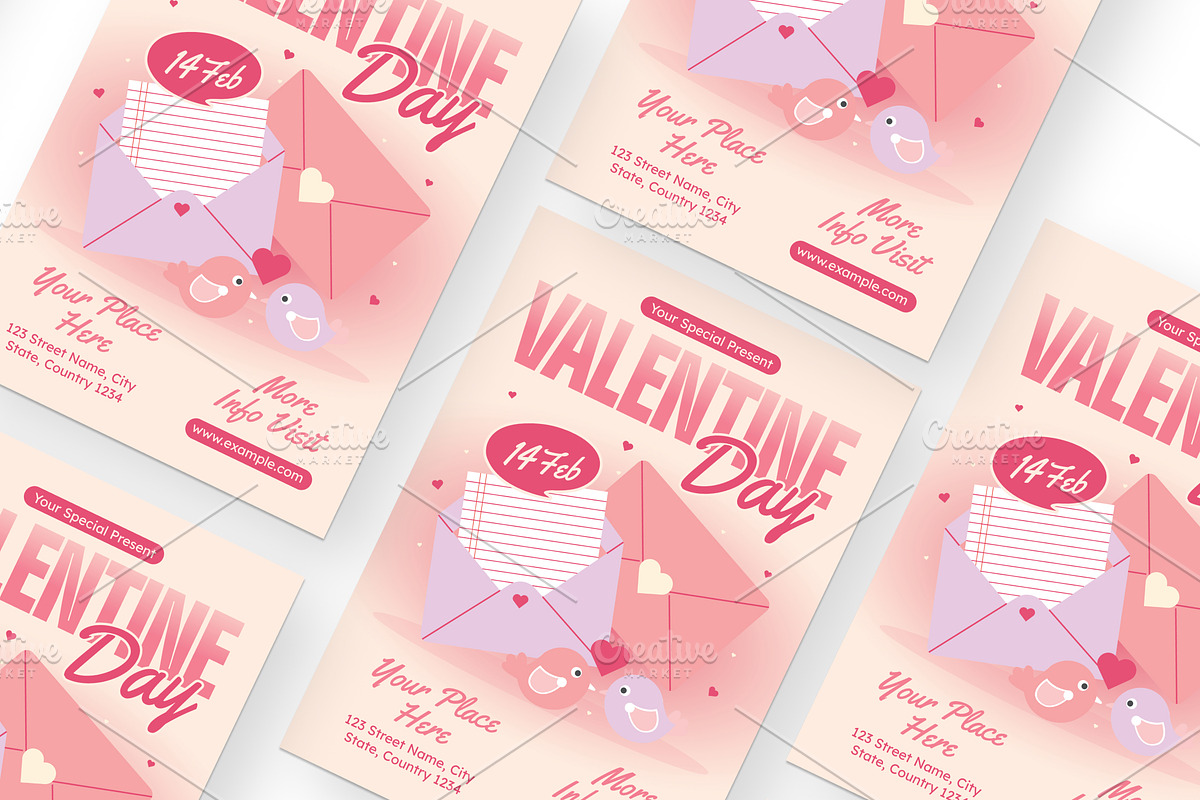 Pink Gradient Valentine Day - Flyer, a Brochure Template by Izdihaar_Studio (Photo 2 of 4)