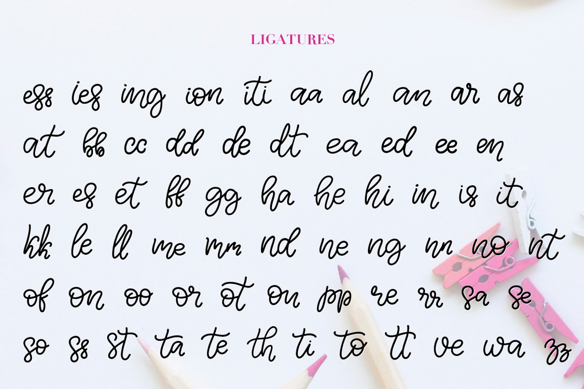 Simple Monoline A Handwritten Font, a Script Font by Almazova Dolzhenko (Photo 4 of 11)