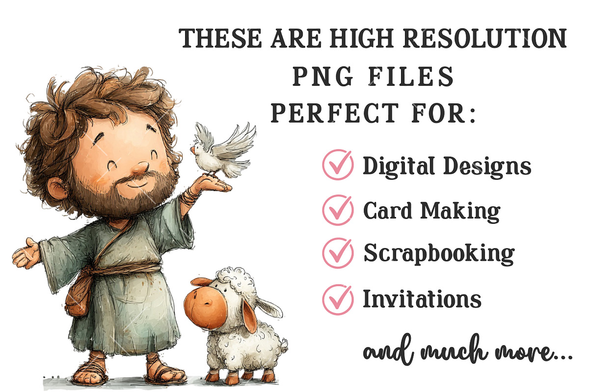 Whimsical Nativity Scene Clipart, an Illustration by OK Design (Photo 4 of 6)