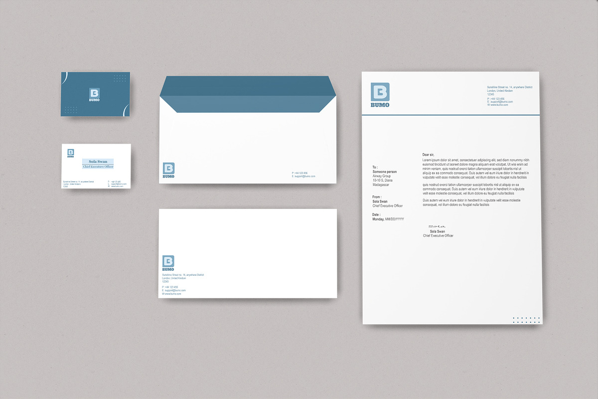 Stationery Mockup, a Print Template by rahmatmoscae (Photo 3 of 8)