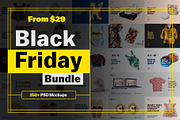 Black Friday PSD Mockup Bundle 2022, a Shirt Mockup by Designertale (Thumbnail 1 of 7)