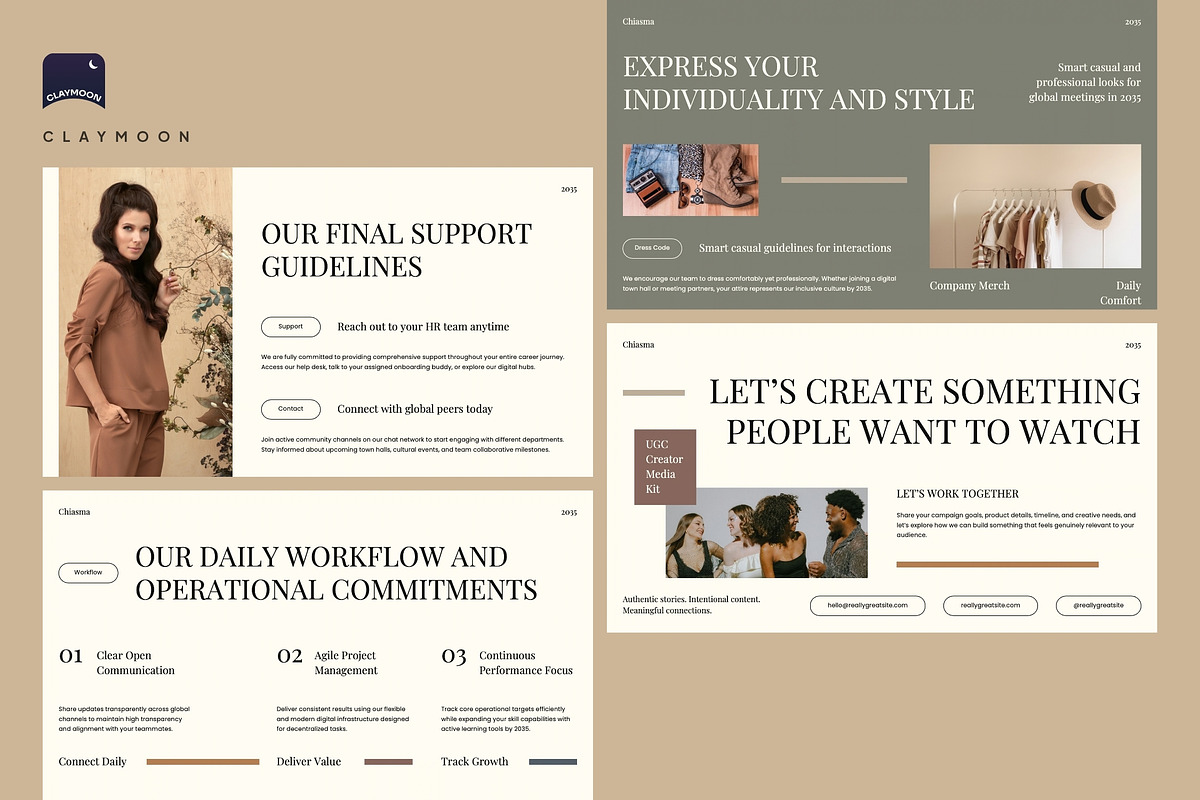 UGC Creator Media Kit Pitch Deck, a Presentation Template by Claymoon Lab (Photo 7 of 7)