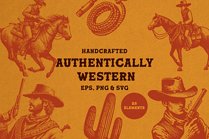 Authentically Western Illustrations, an Illustration by elliazidi.designs