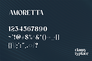 Amoretta - Classy Typeface, a Serif Font by HipFonts (Thumbnail 9 of 10)