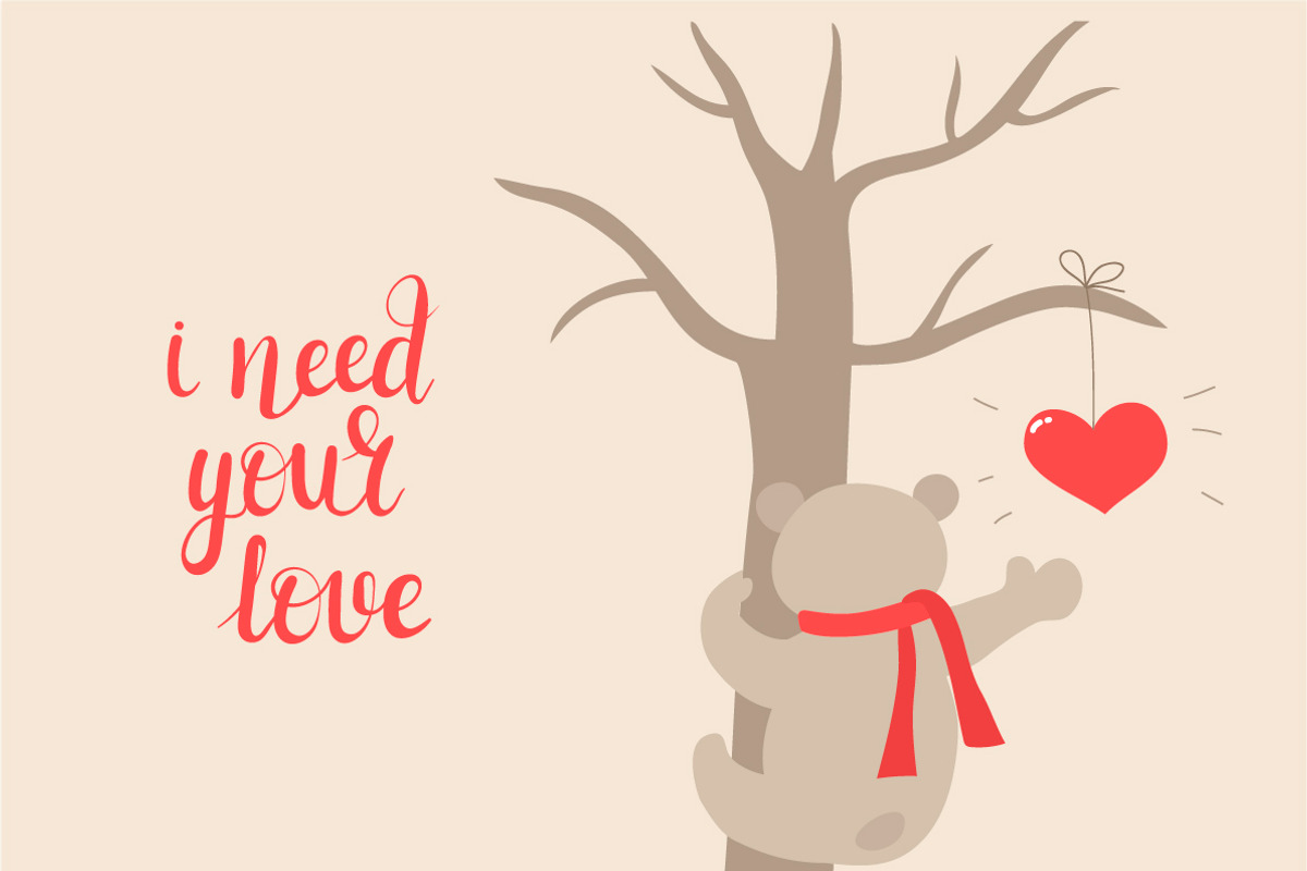 Bear in Love, a Decorative Illustration by BerryCaty (Photo 13 of 15)