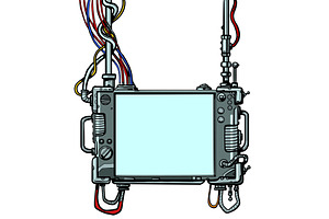 Cyberpunk Monitor Screen Tool