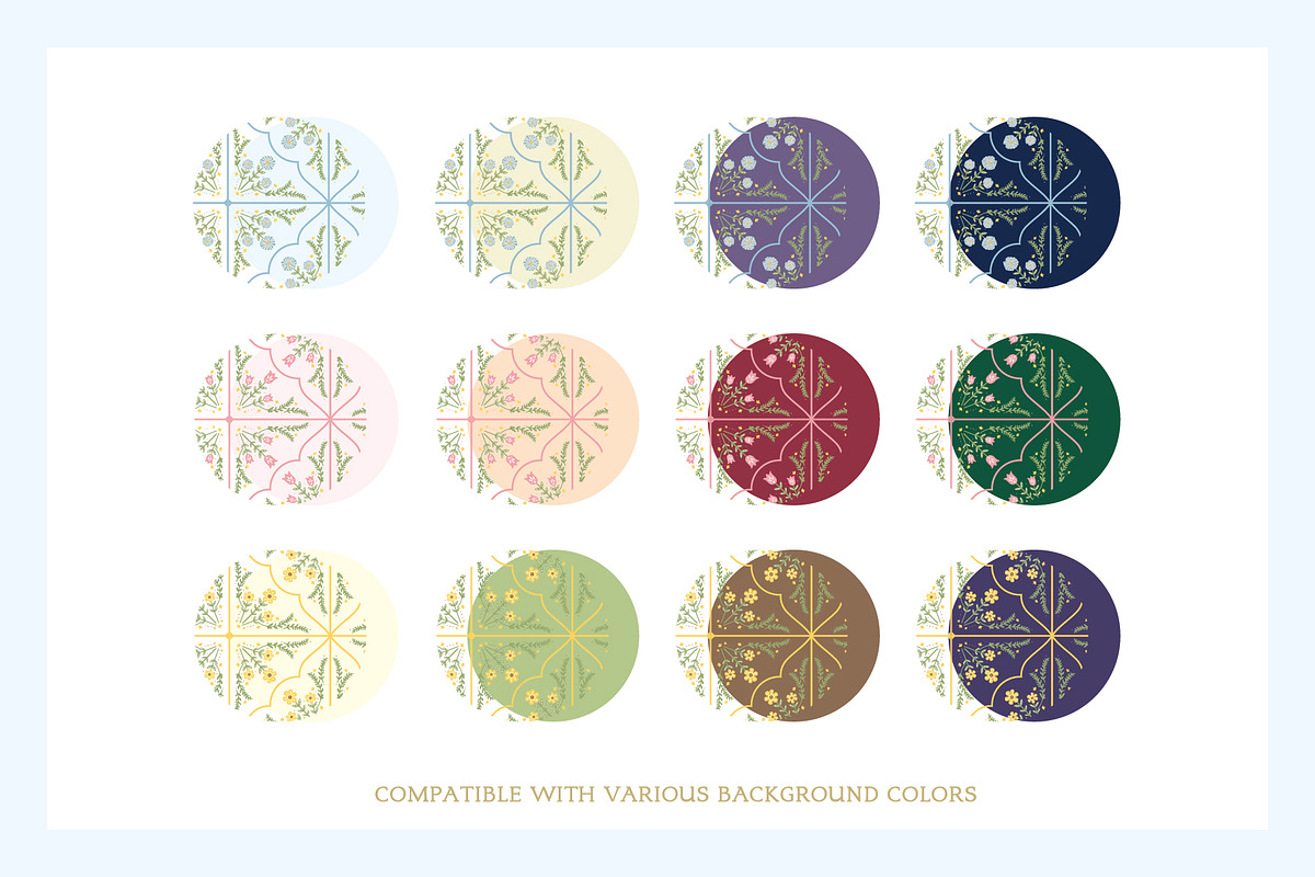 Cottagecore Tiles Pattern Set, a Pattern Graphic by Euonia Meraki (Photo 3 of 10)