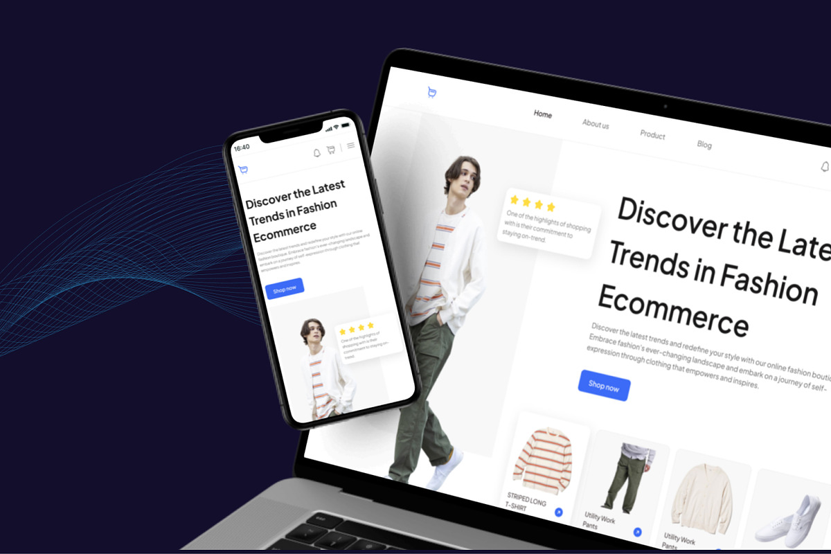 E-commerce Website UI KIT, a Landing Page Template by CreativeUI (Photo 6 of 6)