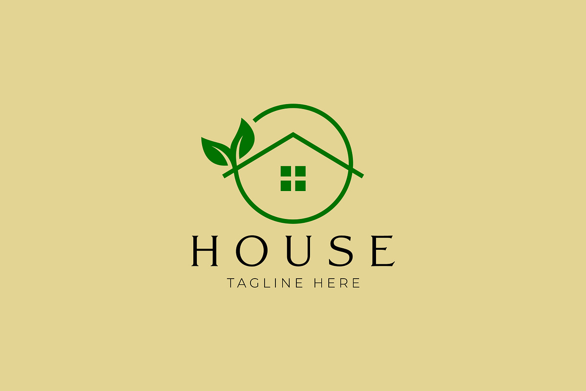 House Leaf Eco Green Logo, a Branding & Logo Template by Signatoro (Photo 2 of 3)