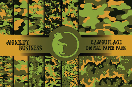 Green army camouflage patterns
