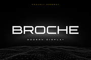 BROCHE - Modern Display, a Sans Serif Font by Almarkhatype (Thumbnail 1 of 10)