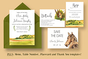 Country Wedding Invitation Suite, an Invitation Template by Knotted Design