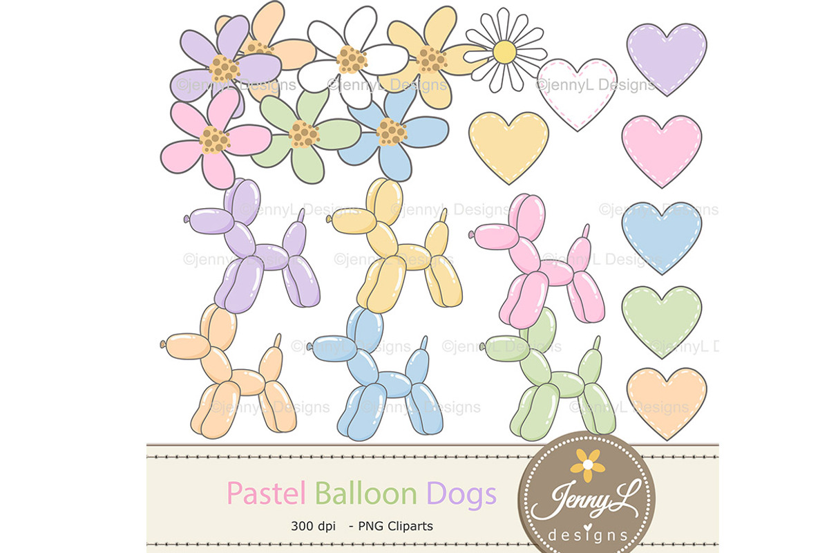Balloon Dog SEAMLESS Digital Papers, a Graphic by JennyL Designs (Photo 2 of 6)