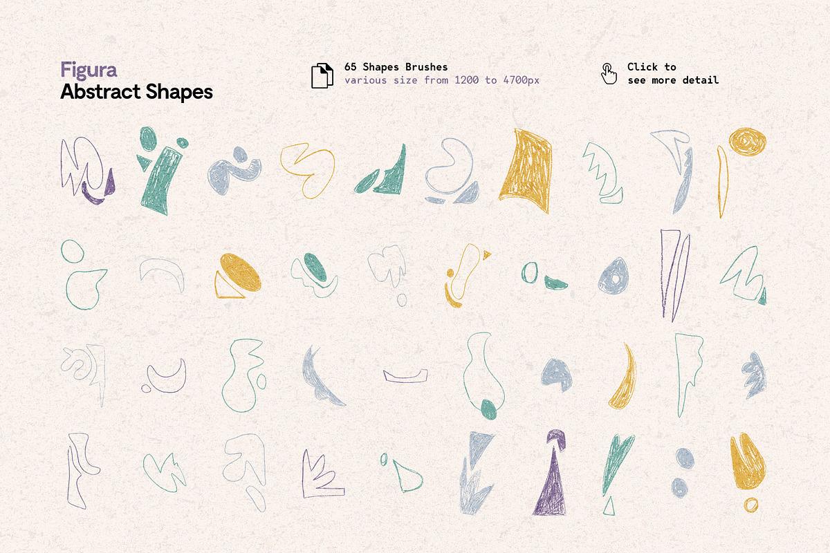 Figurá: 65 Procreate Shape Brushes, a Brush Add-On by nicholasasmita (Photo 2 of 12)