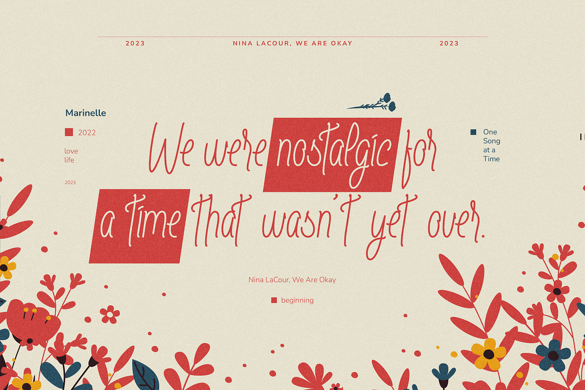 Mouribele Elegant Handwritten Font, a Handwritten Font by infernostudio3 (Photo 6 of 11)