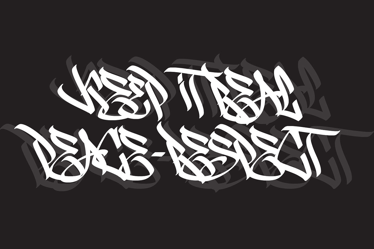 Chiloe - Graffiti typeface, a Blackletter Font by Ridha-38.lineart (Photo 15 of 15)